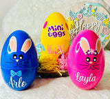 Personalised filled large eggs