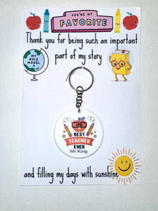 Teacher keyring