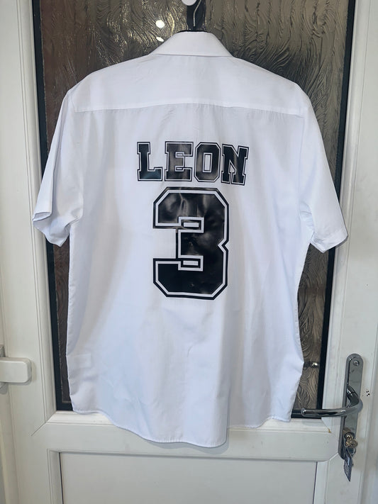 Leavers shirt Campus number design