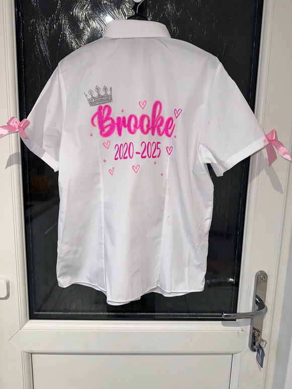 Leavers shirt COMES WITH NAME “Brooke” - SALE