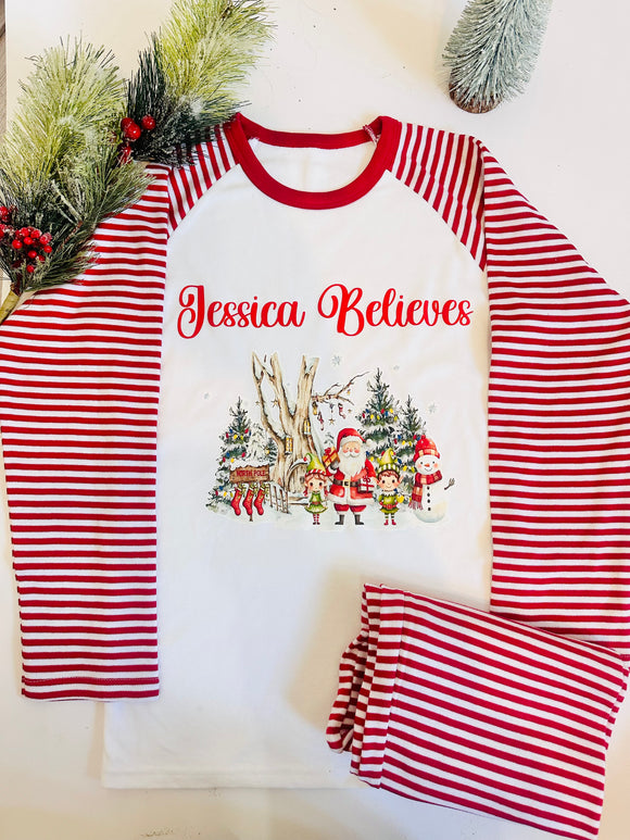Christmas pyjama Red Striped