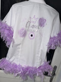 Leavers shirt Bows, hearts & rhinestones