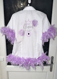 Leavers shirt Bows, hearts & rhinestones