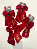 Velvet hair bow
