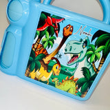 school lunch box with bottle