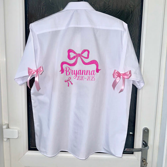 Leavers do shirt bow design