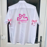 Leavers do shirt bow design