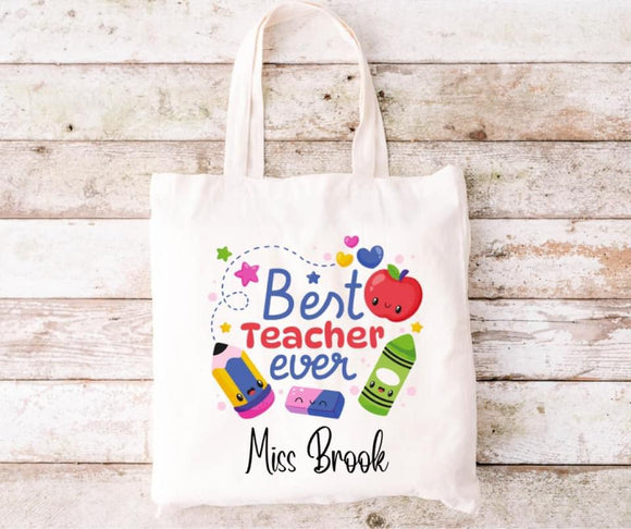 Teacher tote bag