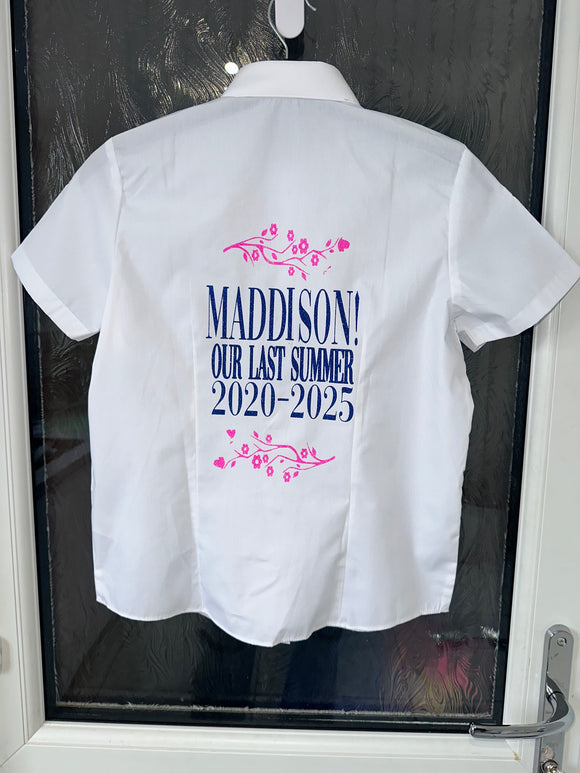 Leavers do shirt floral design