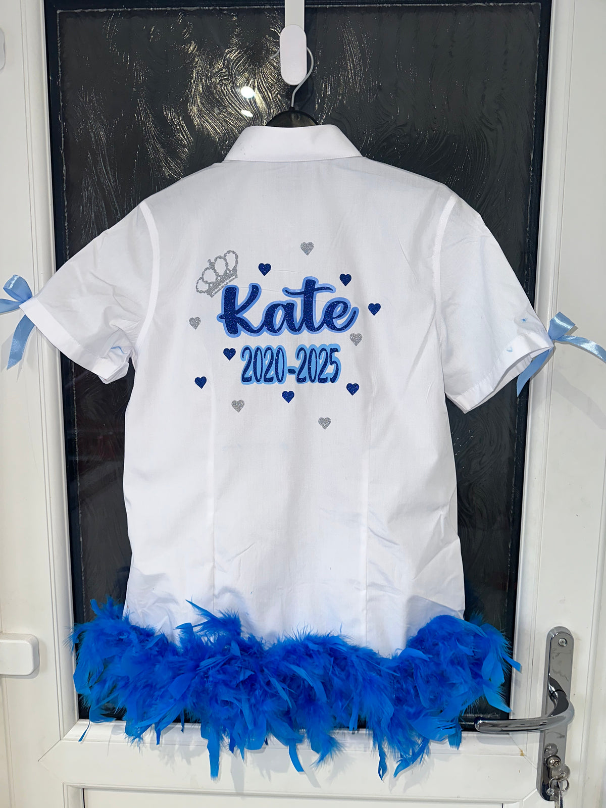Leavers shirt mini hearts design
