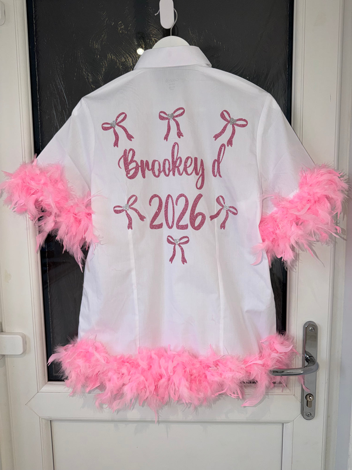 Leavers shirt glitter bows