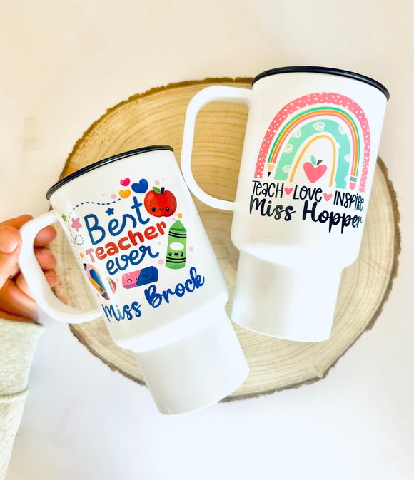 Teacher travel cup