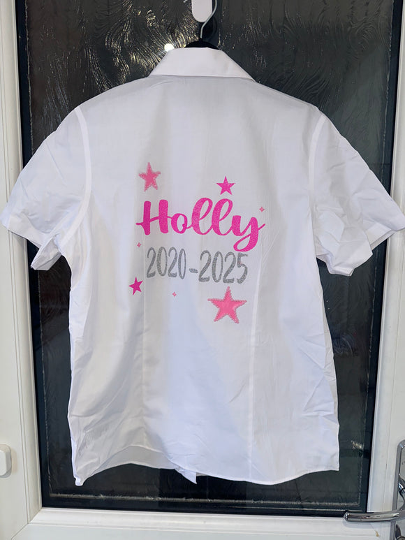 leavers shirt star and crystal design