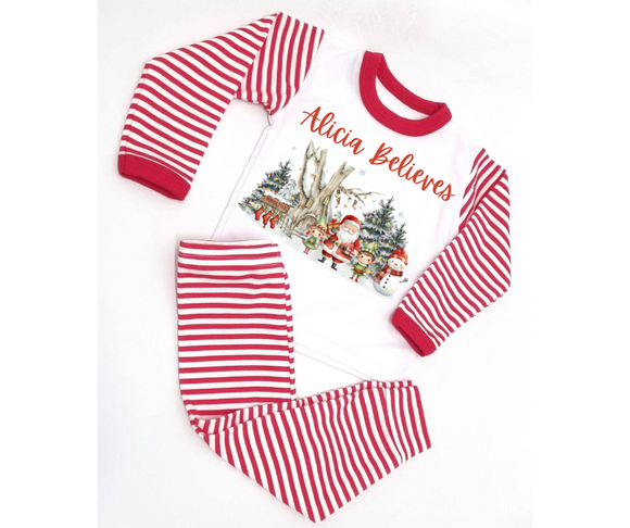 Christmas pyjamas Striped Adults