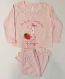 Strawberry Theme Birthday Pyjamas
