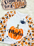 Halloween pumpkin theme pyjamas