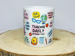 teacher affirmations mug