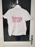 Leavers shirt glitter name