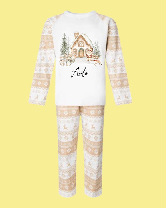 Christmas Pyjamas Beige