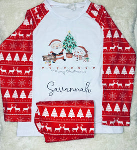 Christmas Eve Pyjamas Red design
