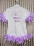 Leavers shirt interlocking heart and crown