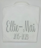 Leavers shirt glitter name