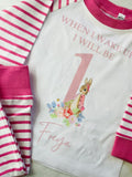 Birthday Pyjamas Peter Rabbit Pink.