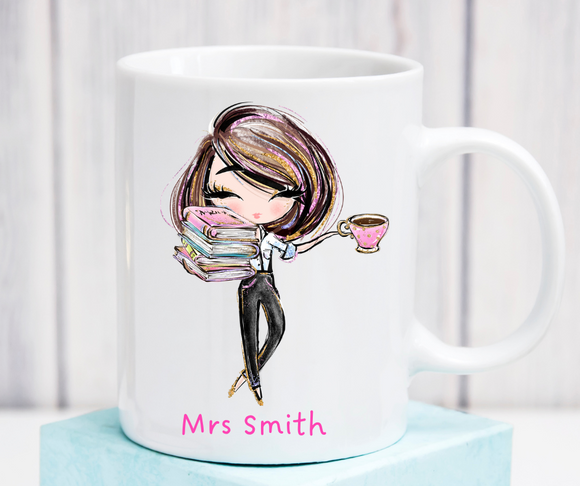 Teacher mug - doll style