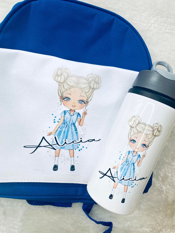 School bag personalised