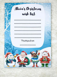 Christmas Wish List Personalised