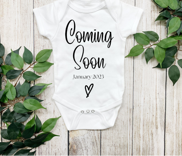 Baby announcement vest