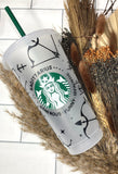 Starsign starbucks tumbler