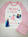 Custom birthday pyjamas - Pink