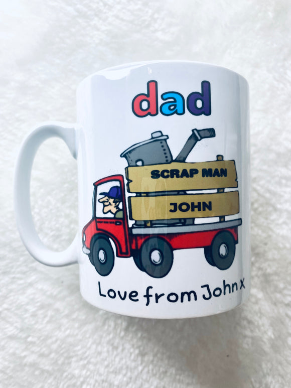 Scrap man dad mug