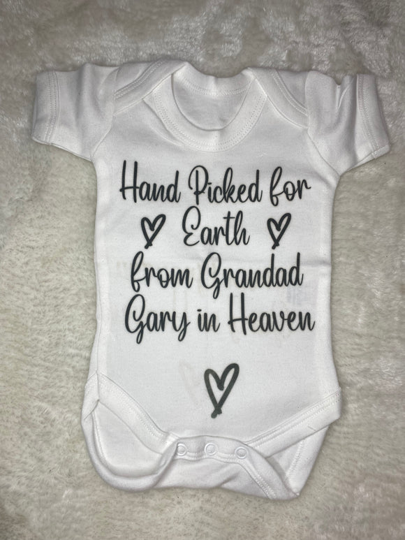 hand picked for earth from grandad gary in heaven vest