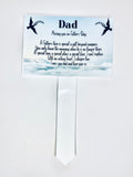 Fathers day grave marker