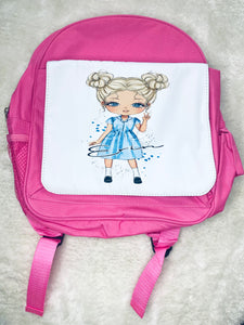 School bag personalised