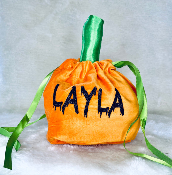 Pumpkin bag personalised