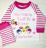 Custom birthday pyjamas - Pink