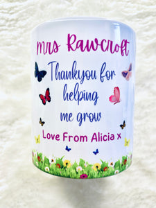 Teacher pencil pot personalised