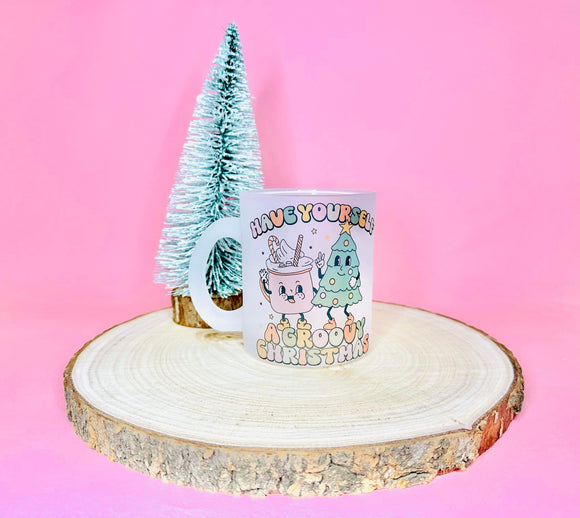 Christmas frosted mug