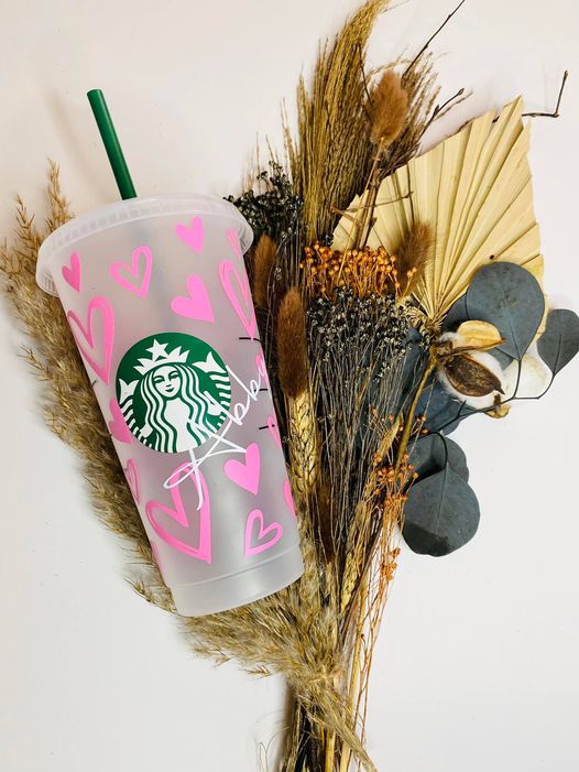Starbucks cup heart style