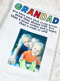 Father's day personalised tea towel