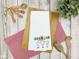 Father's day personalised tea towel