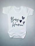 Baby vest personalised